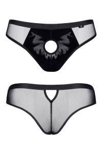 Slip Brésilien Noir Ouvert Regnes