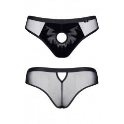 Slip Brésilien Noir Ouvert