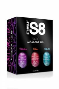 Coffret Huiles de Massage 3x50ml Stimul 8
