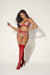 Ensemble Sexy Chair et Rouge Bijou Coeur Culotte Taille Haute 2 Pièces