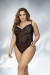 Body Noir Dentelle et Résille Noire Grande Taille