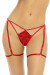 String Ouvert Porte Jarretelles Réglables Rouge