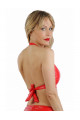 Top WetLook Rouge Strass Spazm Clubwear By Soisbelle