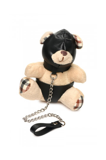 Porte-Clés Teddy Bear BDSM SM avec Cagoule