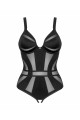 Body Coquin Ouvert Chic Amoria Noir Obsessive
