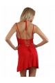 Robe Sexy Chic Rouge Dos Lacé Soisbelle