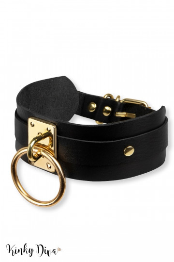 Collier Fetish Ras de Cou O Ring Noir
