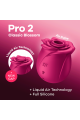 Stimulateur Clitoris Rose par Ondes de Pression ou Sans Contact Pro 2 Satisfyer