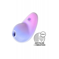 Stimulateur Clitoris par Onde de Pression Sans Contact et Vibration USB Violet et Rose