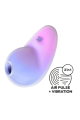 Stimulateur Clitoris par Onde de Pression Sans Contact et Vibration USB Violet et Rose