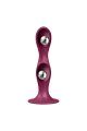 Gode Ventouse Silicone Rouge Double Ball-R Satisfyer