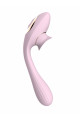 Stimulateur 2 en 1 Clitoris avec Langue et Vibro Point G Flexible Rose UsB NV TOYS