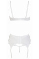 Ensemble Sexy Ouvert 3 Pièces Blanc Cotelli lingerie