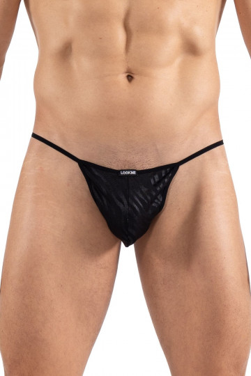 String Homme Noir Gold Zebra