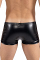 Boxer noir Black Desire en simili cuir - LM2401-67BLK