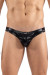 Slip Noir Black Desire Simili Cuir
