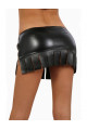 Mini Jupe Moulante Effet Cuir Zip Spazm Clubwear By Soisbelle