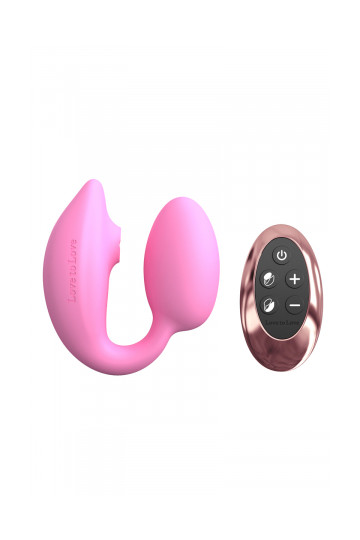 Double Stimulateur Clitoris Vagin Point G Wonderlover Rose