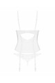 Corset et String Alissium Blancs Obsessive