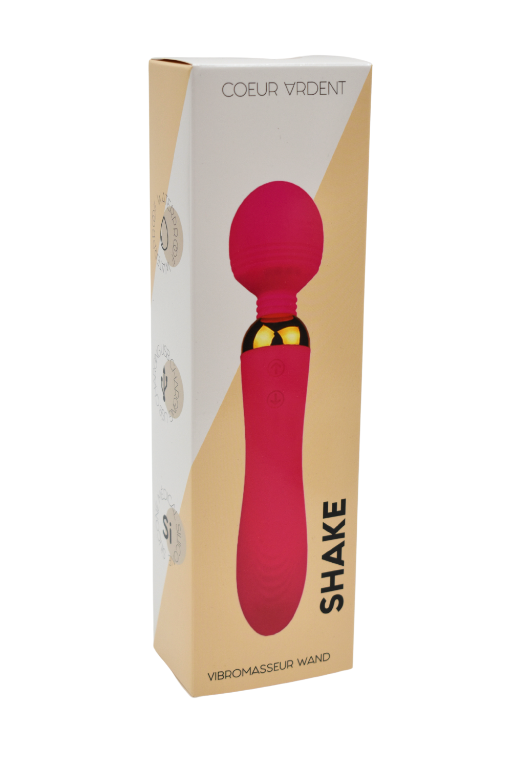 Vibromasseur Wand USB en silicone mdical Rose 2 Puissants Moteurs ...