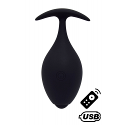 Plug Vibrant Anal Noir USB Télécommande