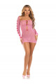 Robe Moulante Rose Avec Boléro Leg Avenue