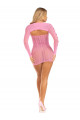 Robe Moulante Rose Avec Boléro Leg Avenue