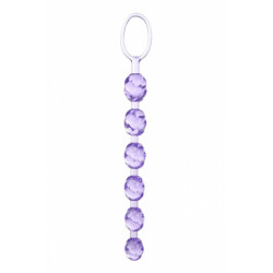 Chapelet 6 Perles Anales Swirl Violet