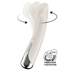 Vibro Point G Tête Rotative Blanc USB Spinning G-spot 1