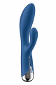 Vibro Rabbit USB Tête Rotative Bleu Spinning Rabbit 1 Satisfyer