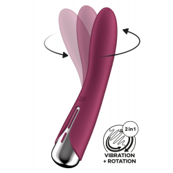 Vibro USB Tête Rotative Point G Rouge Spinning Vibe 1