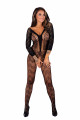 Combinaison Bodystocking Manche Longue Ouverte