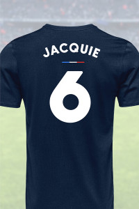 Tee Shirt Football Joueur No 6 Jacquie & Michel
