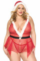 Costume Mère Noël Sexy Grande Taille 3 Pièces Dreamgirl