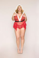 Costume Mère Noël Sexy Grande Taille 3 Pièces Dreamgirl