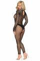 Combi Bodystocking Résille Ggrosse Maille Finition Strass Dreamgirl