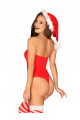 Body Rouge Bas et Bonnet de Noël Kissmas Obsessive