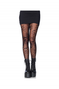 Collants Halloween Tête De Mort Leg Avenue