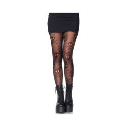 Collants Halloween Tête De Mort