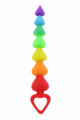 Stimulateur anal Rainbow Heart Beads - Toyjoy Toy Joy