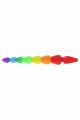 Stimulateur anal Rainbow Heart Beads - Toyjoy Toy Joy