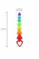 Stimulateur anal Rainbow Heart Beads - Toyjoy Toy Joy