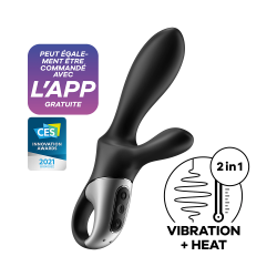 Rabbit Vibro USB Chauffant et Connecté Heat Climax