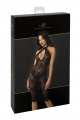 Robe Dentelle Transparente Sexy Chic Mi-longue Nocturne Noir HandMade