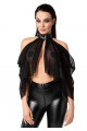 Top Bolero Transparent Tulle Opium Noir HandMade