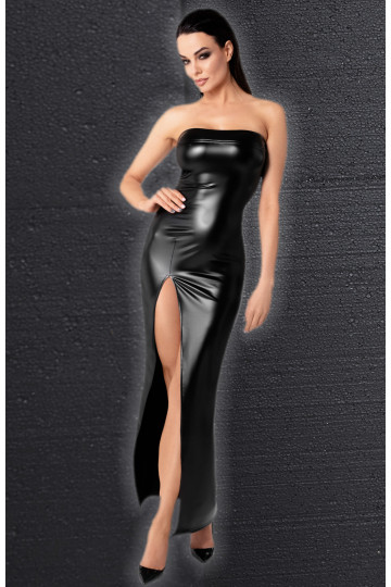 Robe Fendue Longue Bustier Aphrodisia Wetlook Fetish