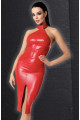 Robe Mi Longue Wetlook Moulante Fetish Rouge Orgia