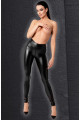 Legging ZiP Entrejambe Chimeria Wetlook Fetish Noir HandMade