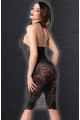 Robe Dentelle Transparente Sexy Chic Mi-longue Nocturne