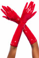 Gants en vinyle rouge - MAL125GLRD